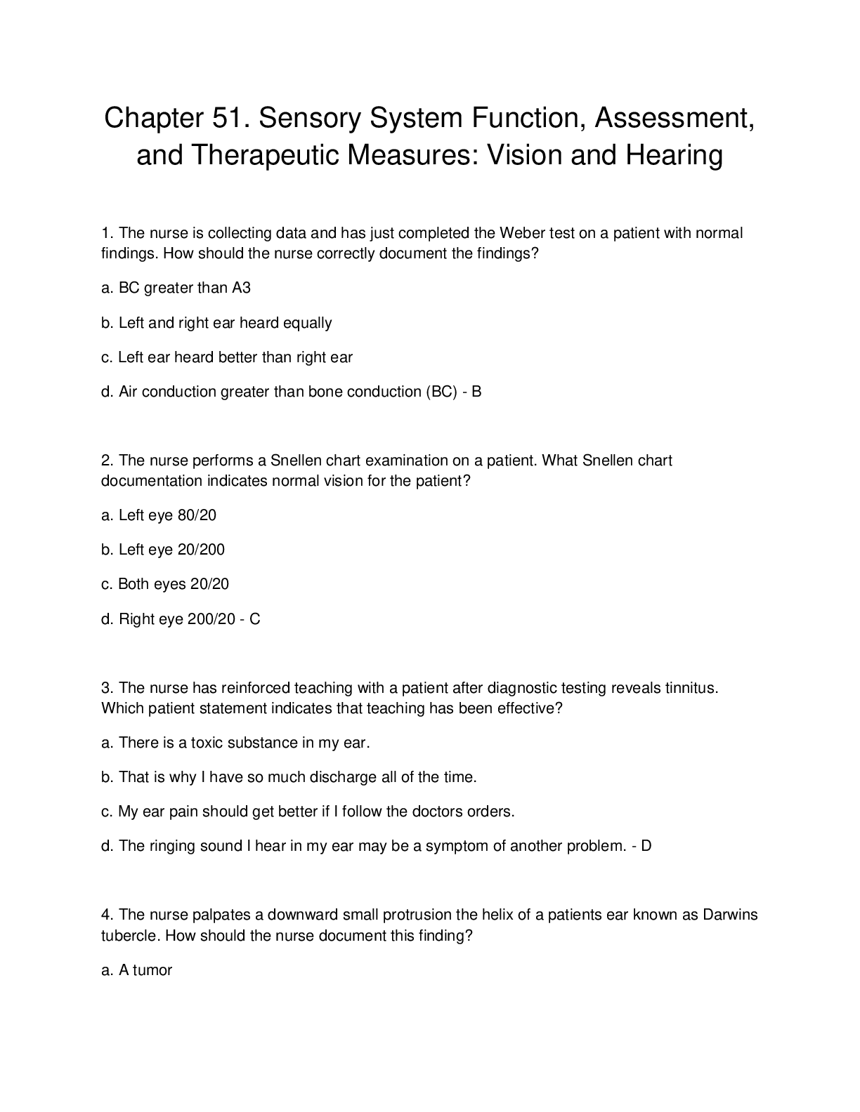 Preview image for Chapter 51. Sensory System Function, Assessment,  and Therapeutic Measures: Vision and Hearing